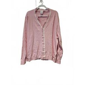 Puma Arnold Palmer Sweater Men 3XL Pink Button Golf Cardigan Umbrella V-Neck
